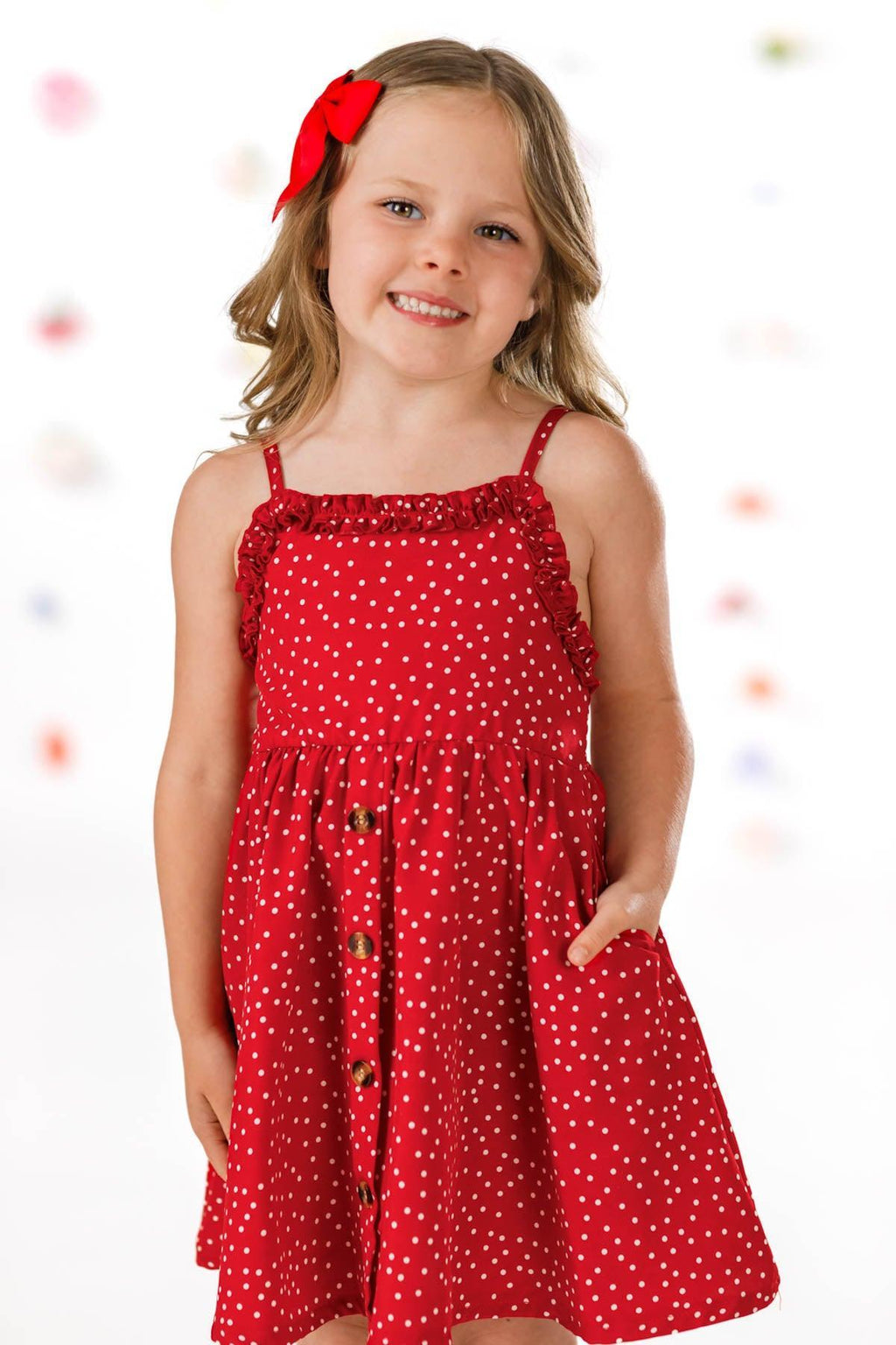 Mom & Me - Red Polka Dot Dress | Sparkle in Pink