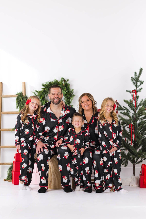 Vintage Santa Family Pajamas - AND PET BANDANA!