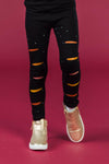 "Hello Fall" Black Legging Set | Sparkle in Pink