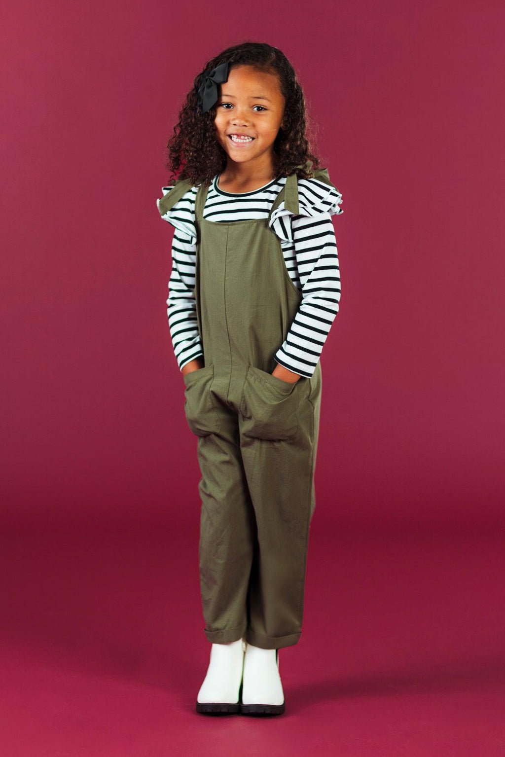 Stripe Jumpsuit Set | Sparkle in Pink