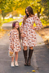 Mom & Me - Peach Floral Dress | Sparkle in Pink