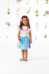 "Chilling With My Peeps" Skirt Set | Sparkle in Pink