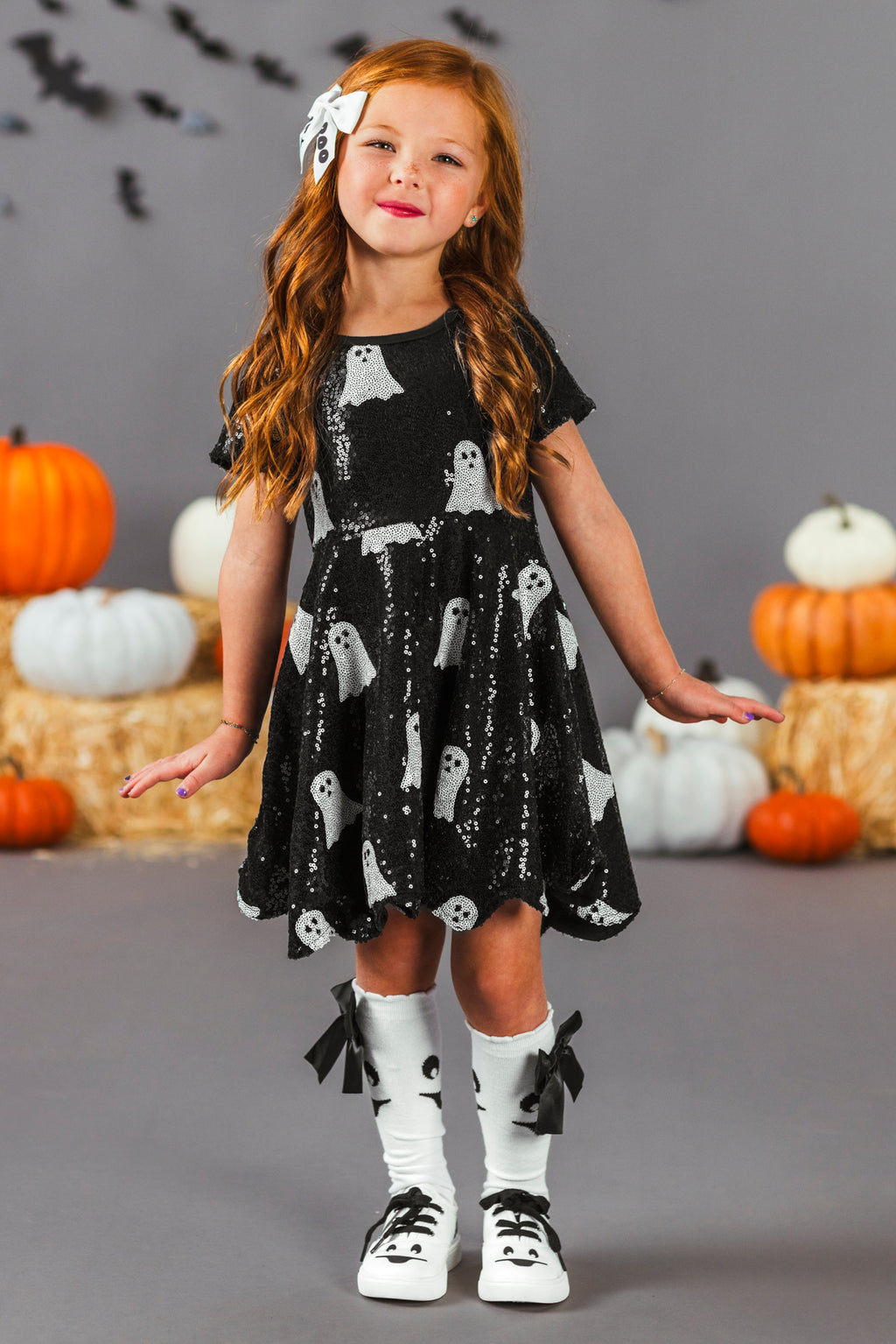 Black Sequin Ghost Dress | Sparkle in Pink