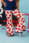"Welcome Back To School" Apple Bell Bottom Set | Sparkle in Pink