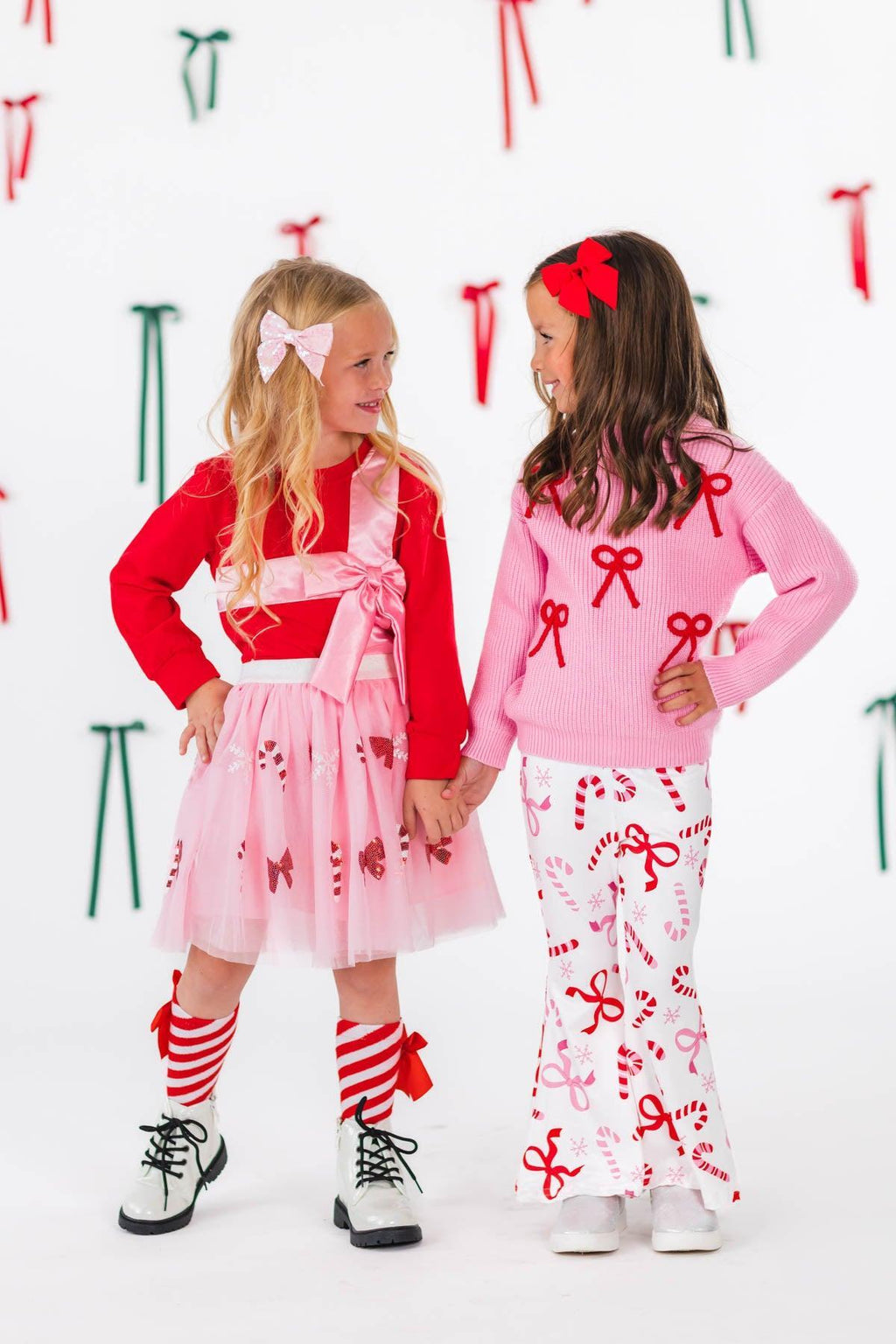 Pink Christmas Tutu Skirt Set