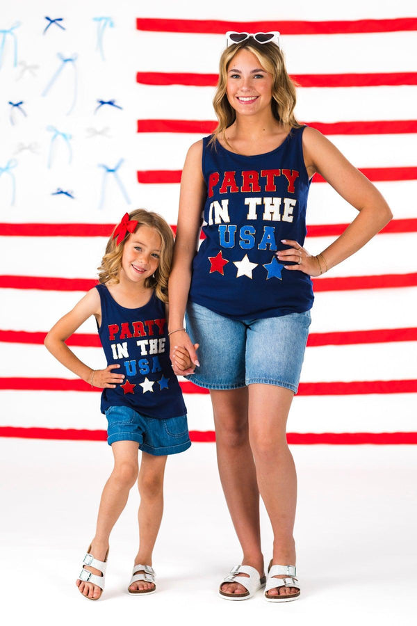 Mom & Me - "Party In The USA" Tank Top | Sparkle in Pink