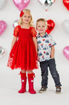 Heart Tulle Dress for Valentine's - Two Colors! | Sparkle in Pink