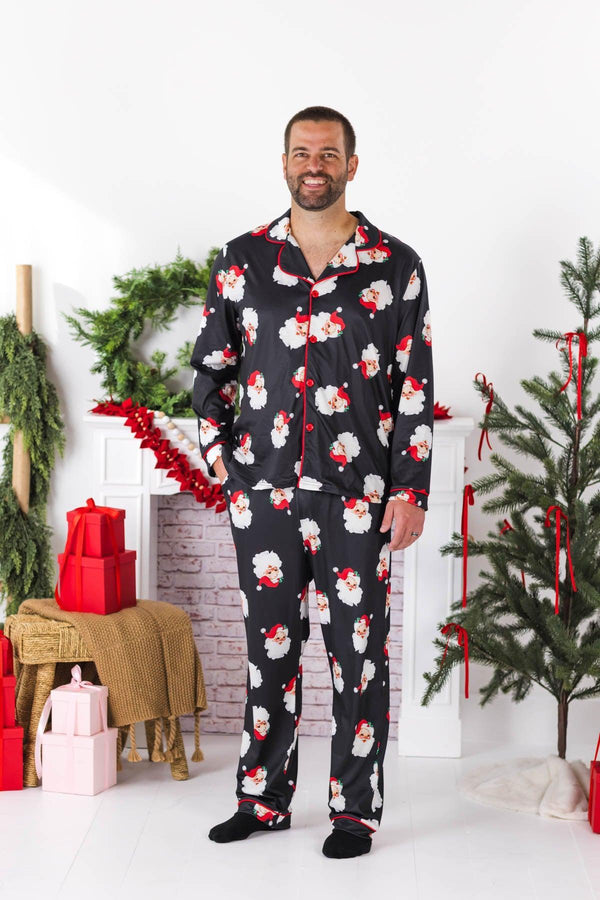 Vintage Santa Family Pajamas - AND PET BANDANA!