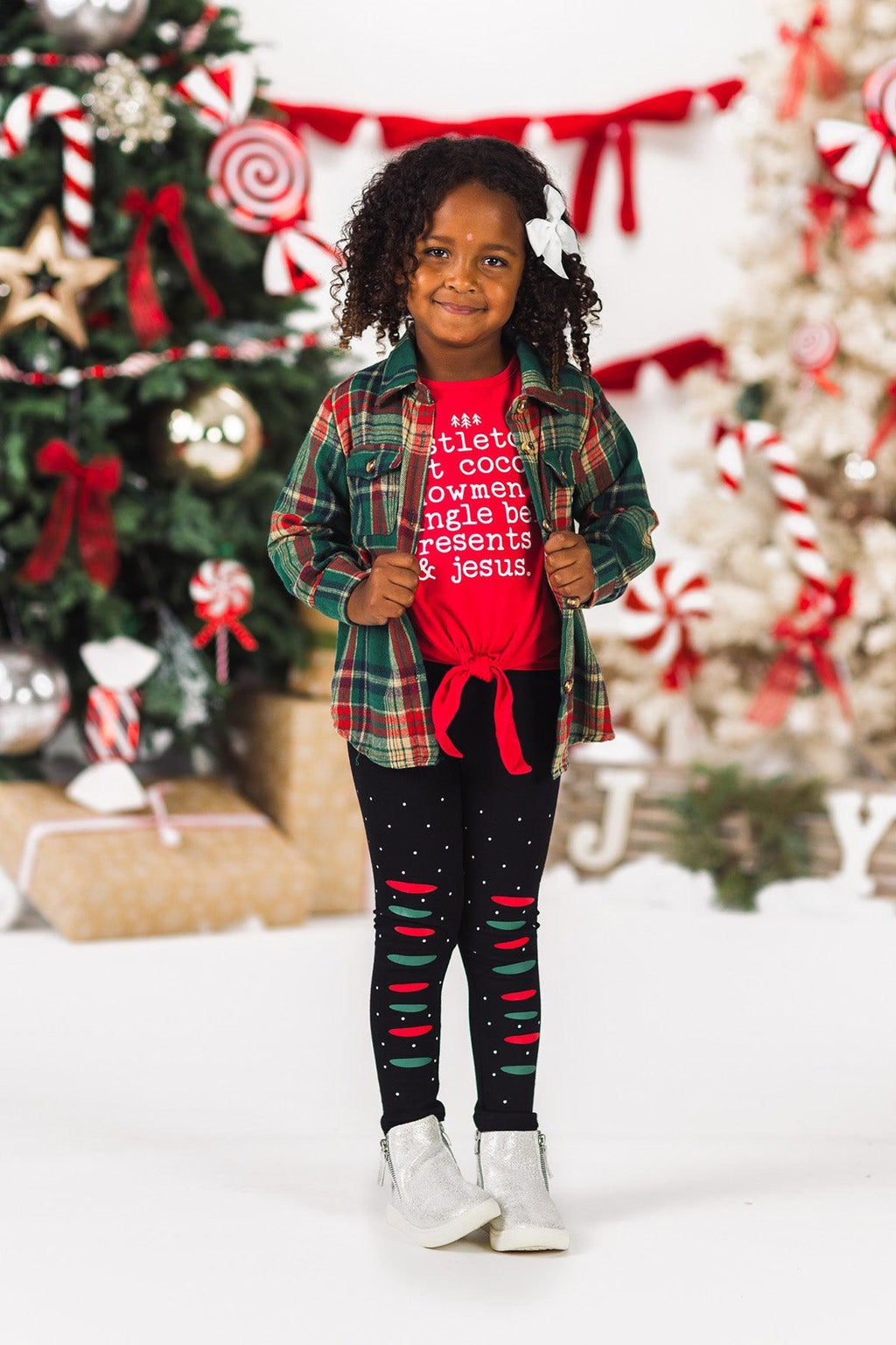"Mistletoe, Hot Cocoa..." Legging Set