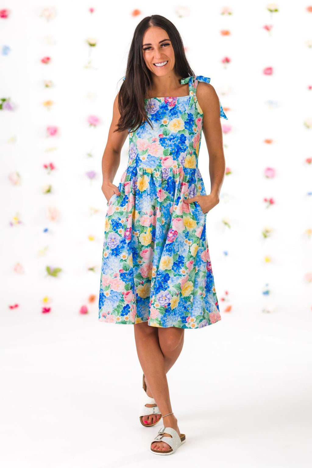 Mom & Me - Floral Watercolor Tank Dress | Sparkle in Pink