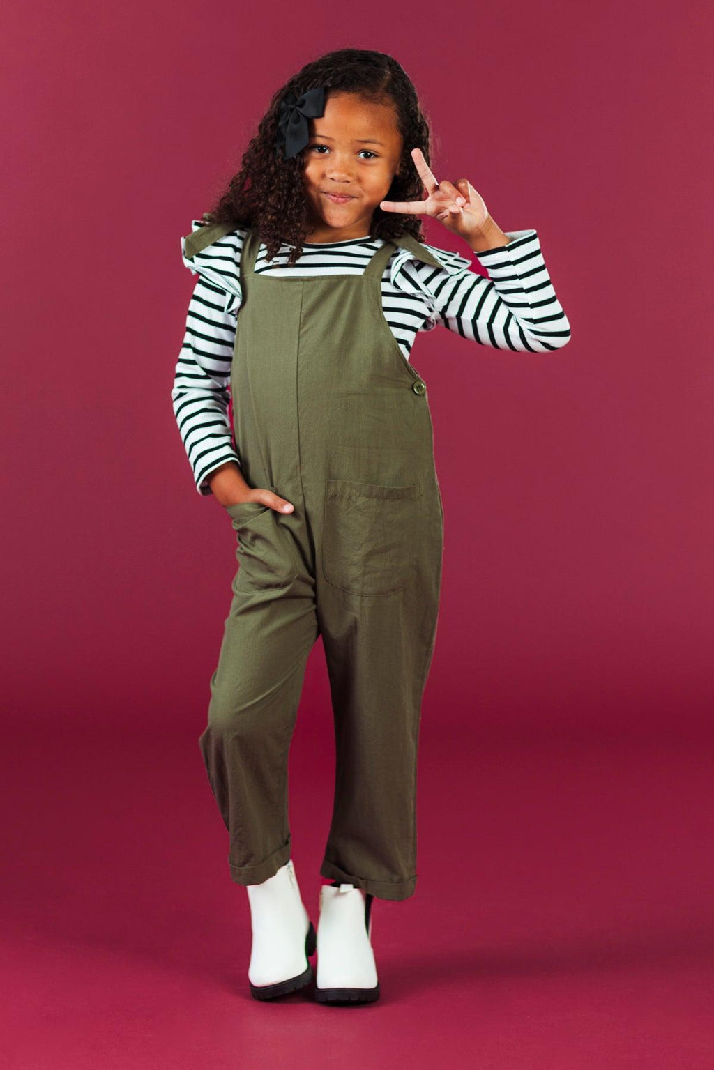 Stripe Jumpsuit Set | Sparkle in Pink