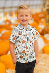 Skater Ghost Button Down Top