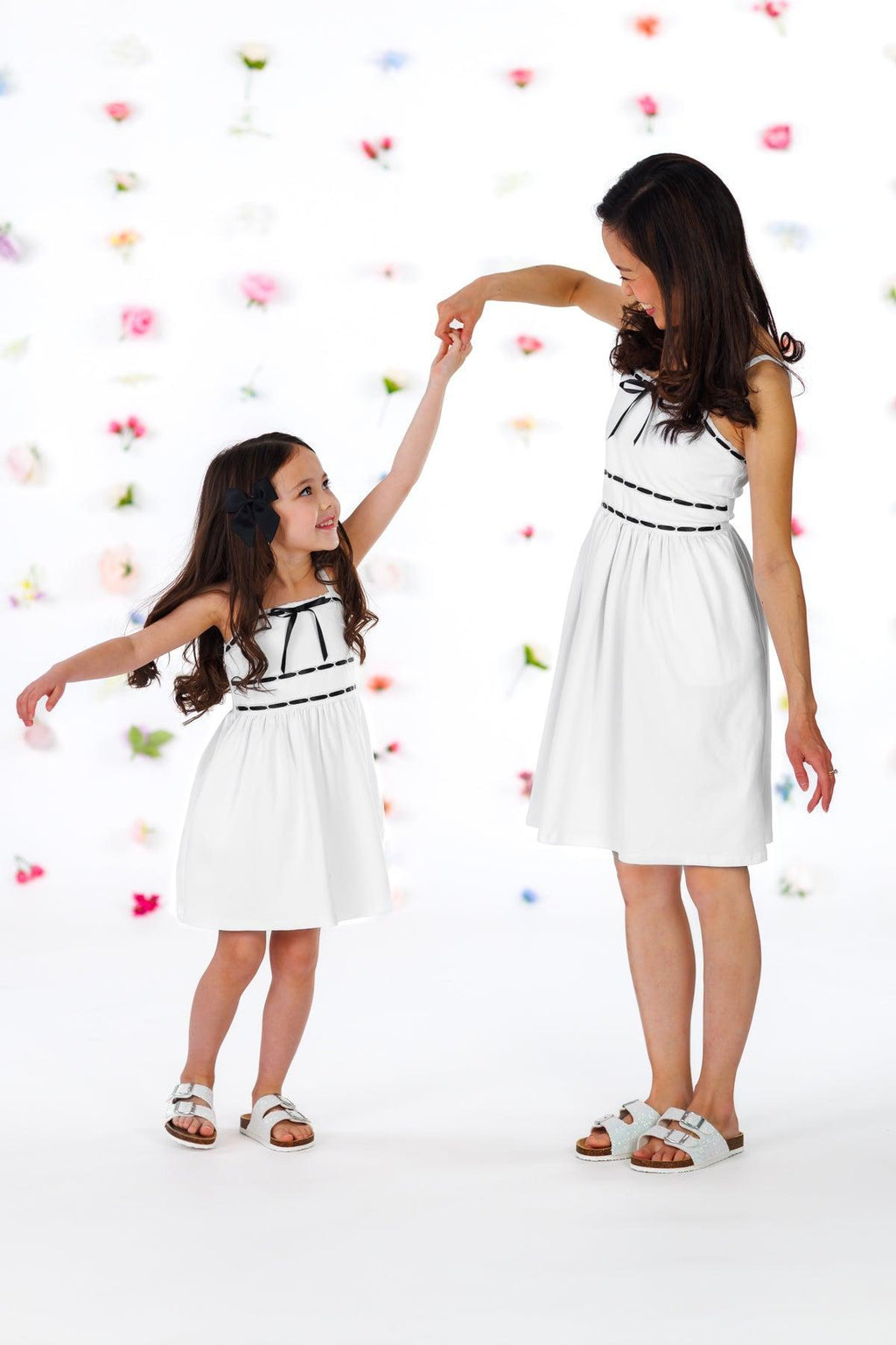 Mom & Me - Lace Ribbon Tank Dress | Sparkle in Pink