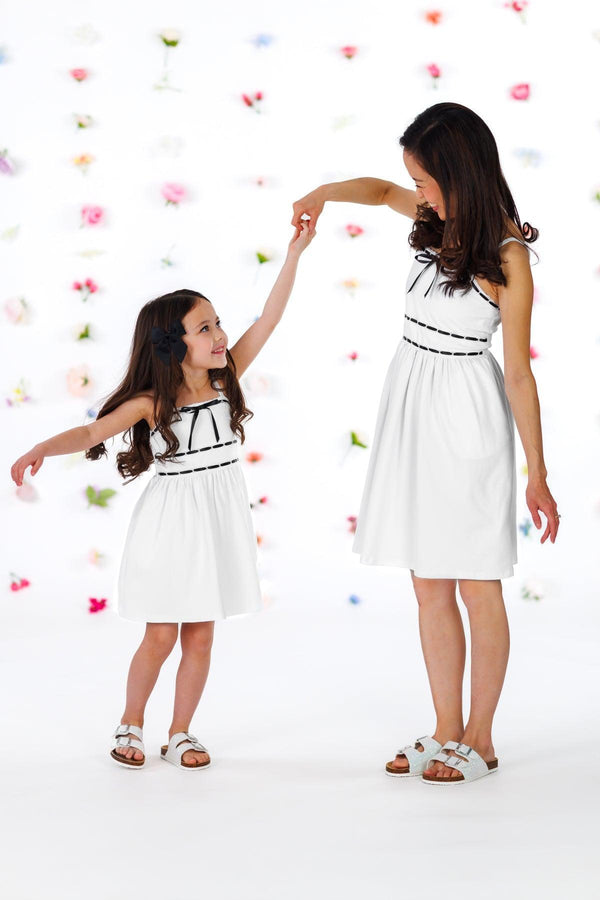 Mom & Me - Lace Ribbon Tank Dress | Sparkle in Pink