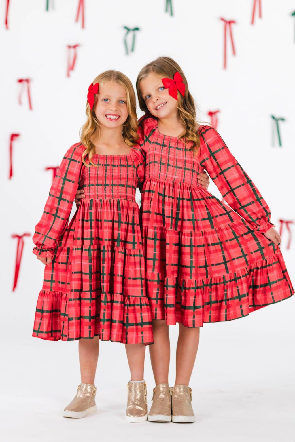 Family Red & Green Plaid Dresses & Tops