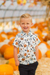 Skater Ghost Button Down Top