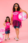 Mom & Me - "Summer Vibes" Hot Pink Tank Top | Sparkle in Pink