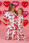 Mom & Me - Pink & Red Bow Pajamas | Sparkle in Pink