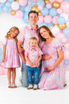 Pastel Tie Dye Family Set | Sparkle in Pink