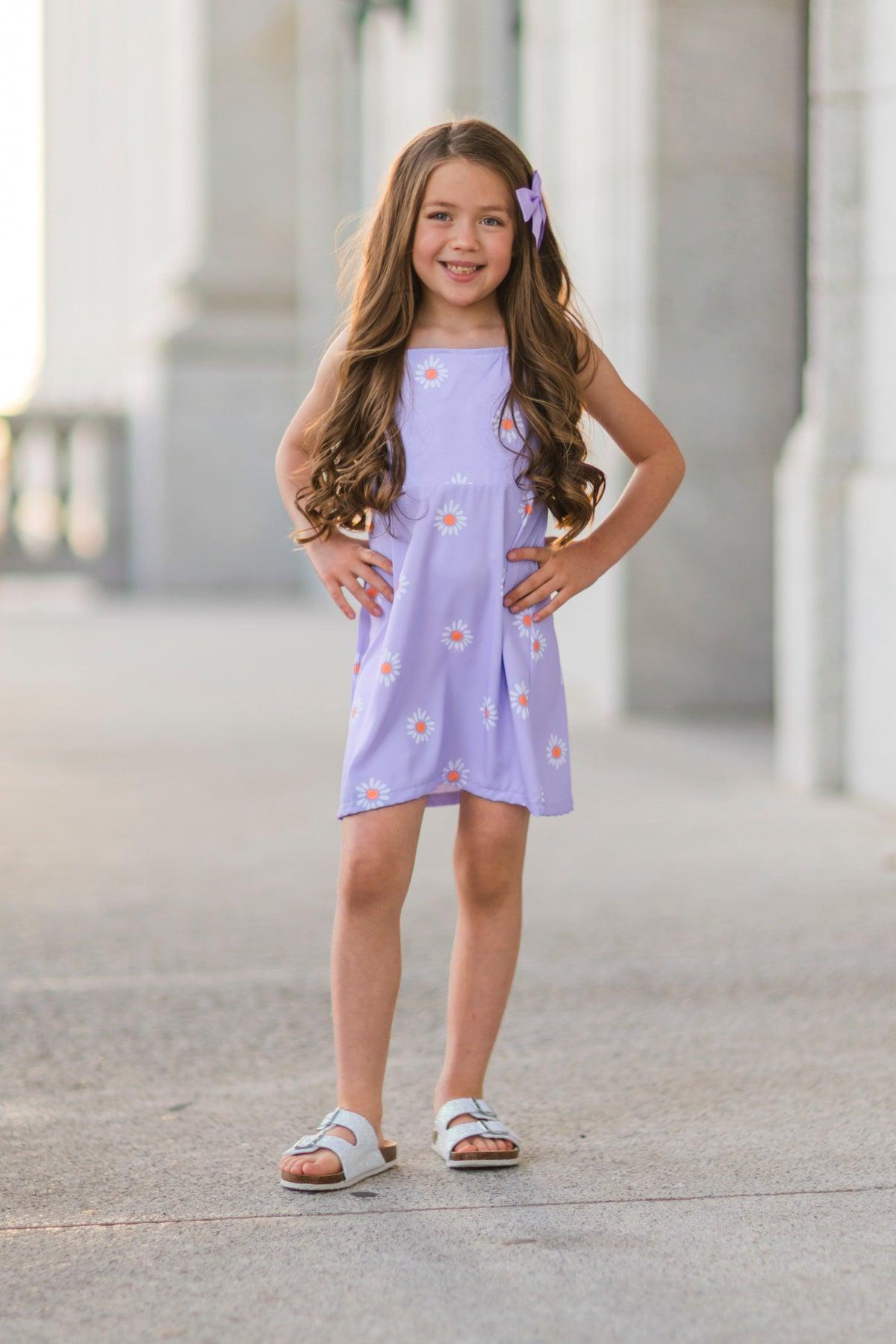 Mom & Me - Lavender Daisy Tank Dress