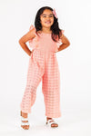 Eyelet Lace Jumpsuit | Sparkle in Pink