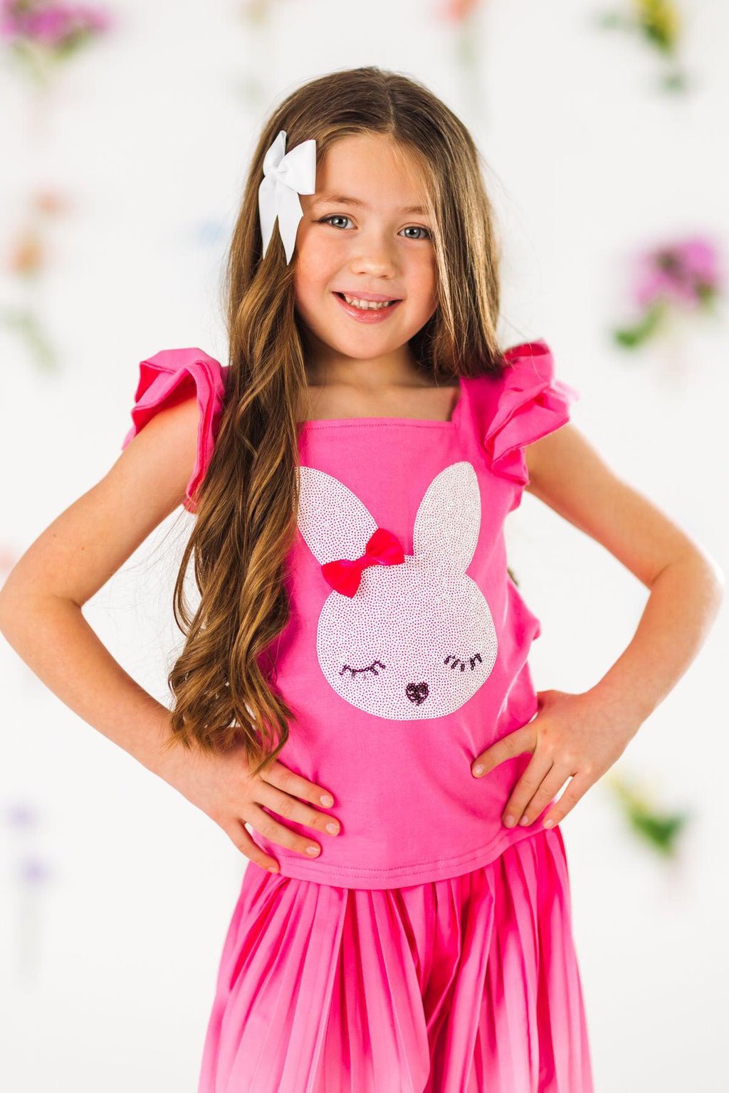 Pink Ombre Bunny Pant Set | Sparkle in Pink