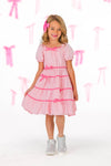 Mom & Me - Pink Ruffle Bow Dress