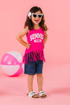 Mom & Me - "Summer Vibes" Hot Pink Tank Top | Sparkle in Pink
