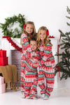 Red Nordic Family Pajama Set - AND PET BANDANA!