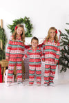 Red Nordic Family Pajama Set - AND PET BANDANA!