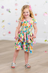Mom & Me - Floral Watercolor Dress | Sparkle in Pink