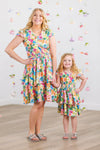 Mom & Me - Floral Watercolor Dress | Sparkle in Pink