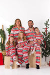 Red Nordic Family Pajama Set - AND PET BANDANA!