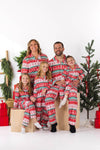 Red Nordic Family Pajama Set - AND PET BANDANA!