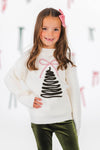 Christmas Tree Knit Sweater Flare Pant Set