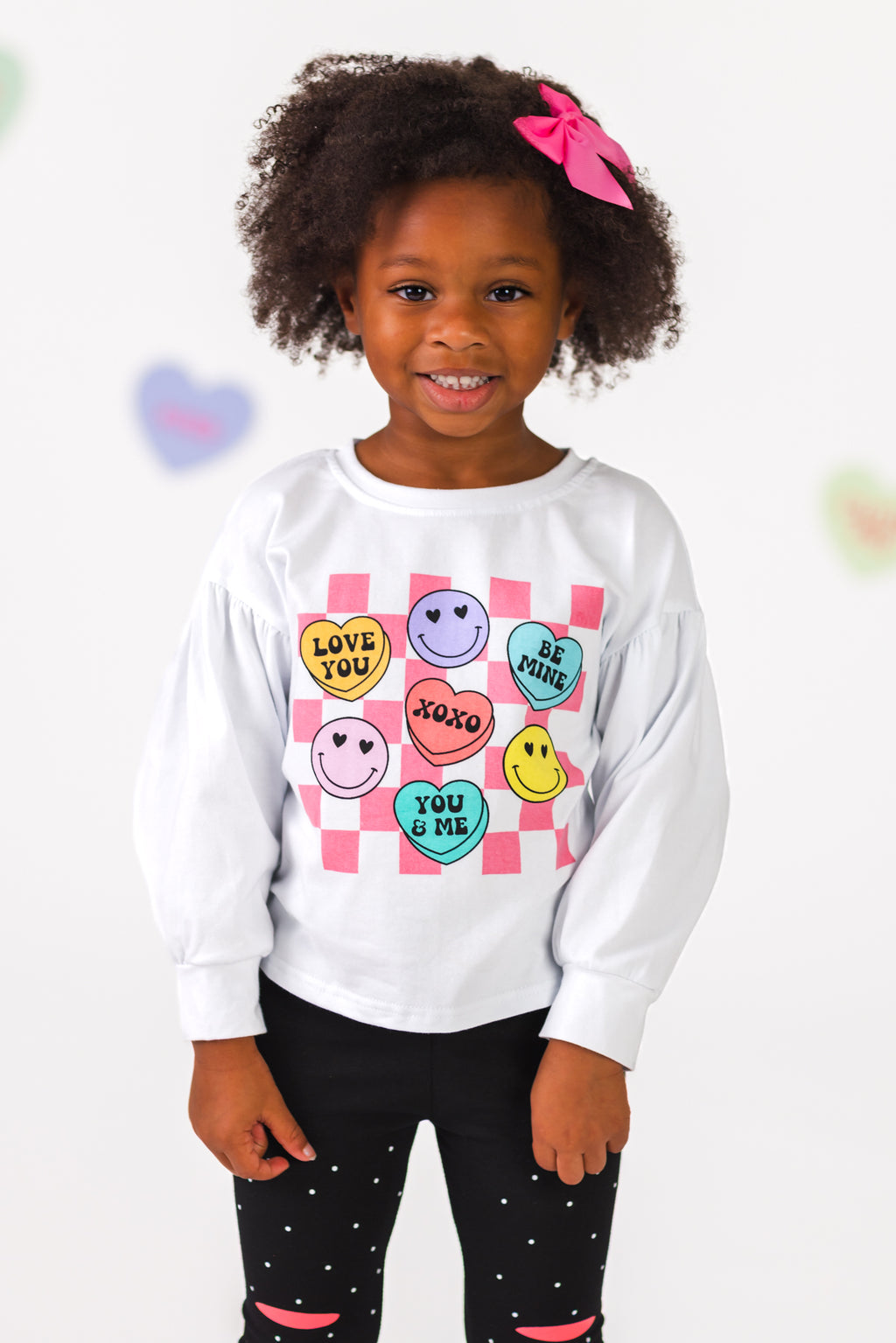 Checkered Candy Hearts Legging Set