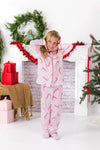Mom & Me - Pink Candy Cane Pajamas