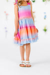 Mom & Me - Sunset Ruffle Tank Dress | Sparkle in Pink