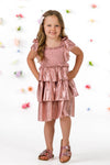 Mom & Me - Metallic Ruffle Dress | Sparkle in Pink