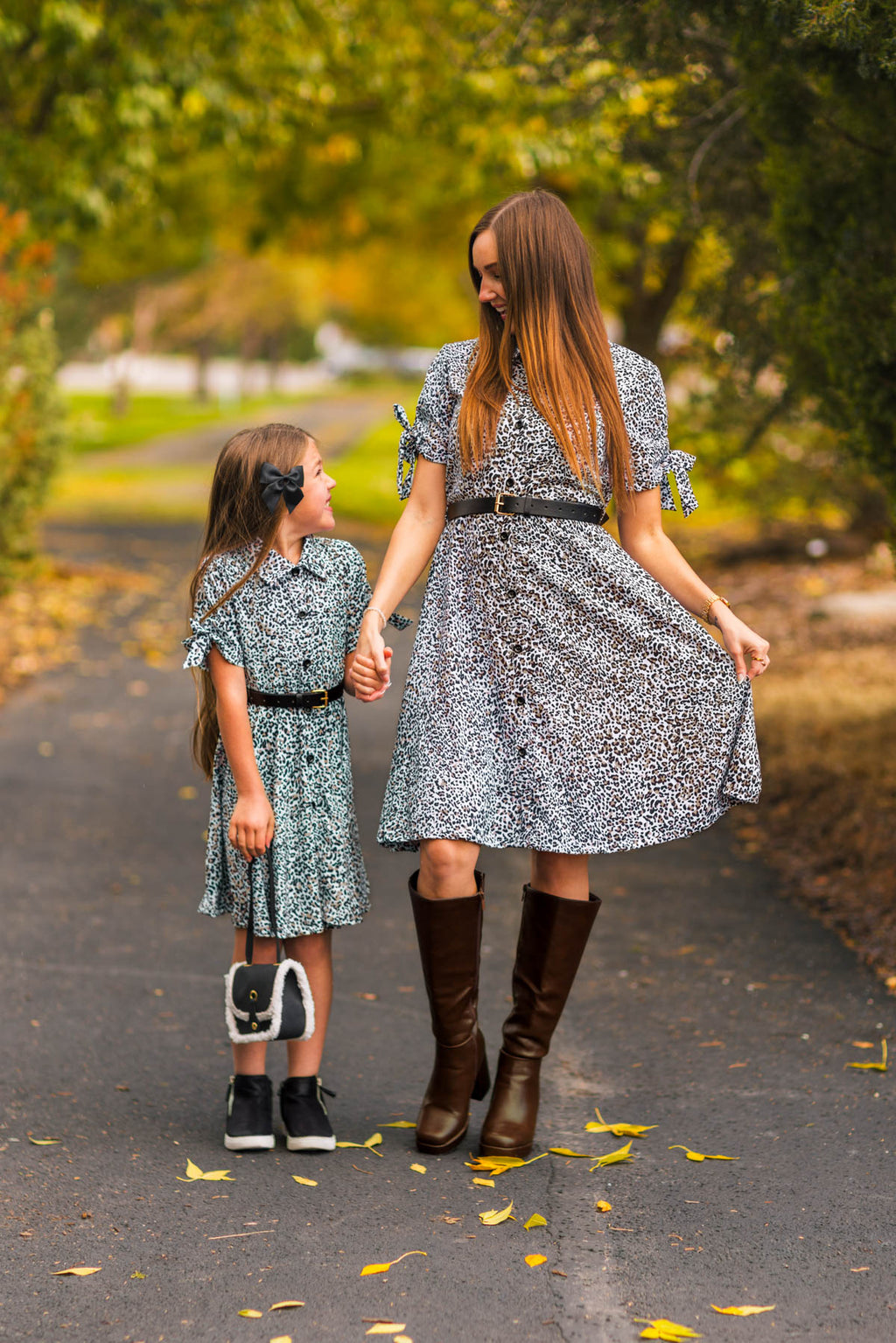 Mom & Me - Leopard Print Dress | Sparkle in Pink