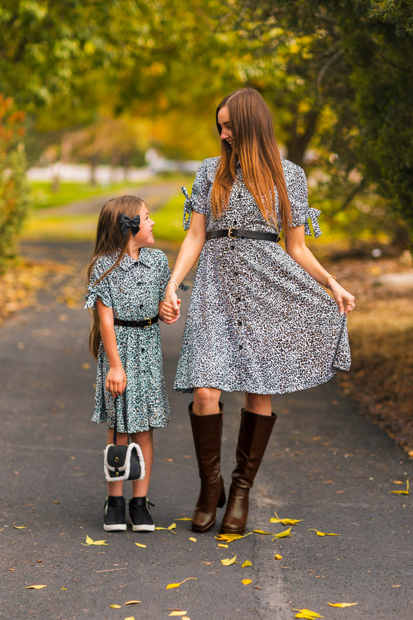 Mom & Me - Leopard Print Dress | Sparkle in Pink