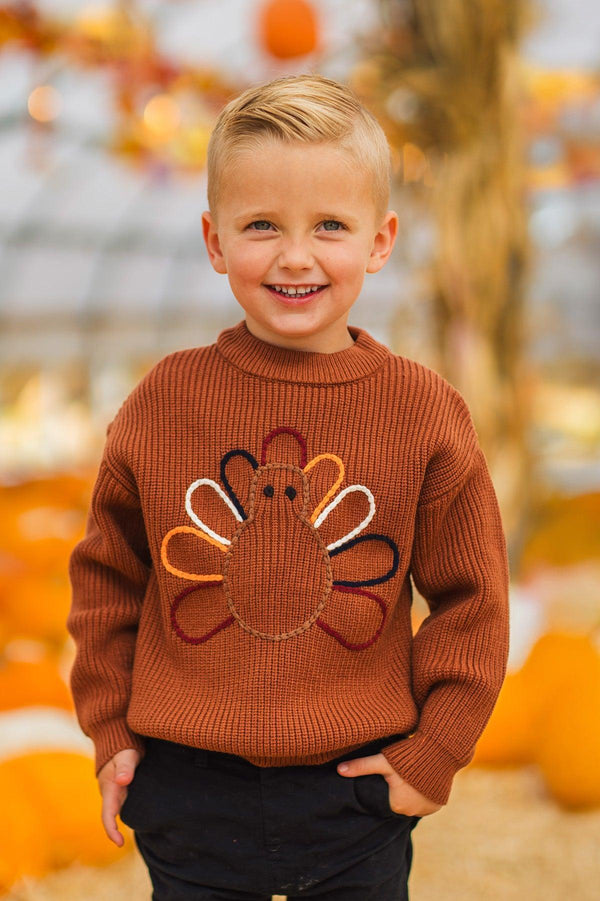 Brown Turkey Knit Sweater