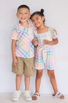 Pastel Plaid Button Down | Sparkle in Pink