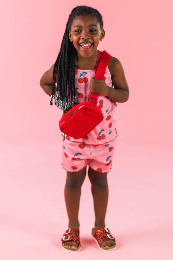 Pink Cherry Short Set | Sparkle in Pink