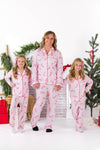 Mom & Me - Pink Candy Cane Pajamas