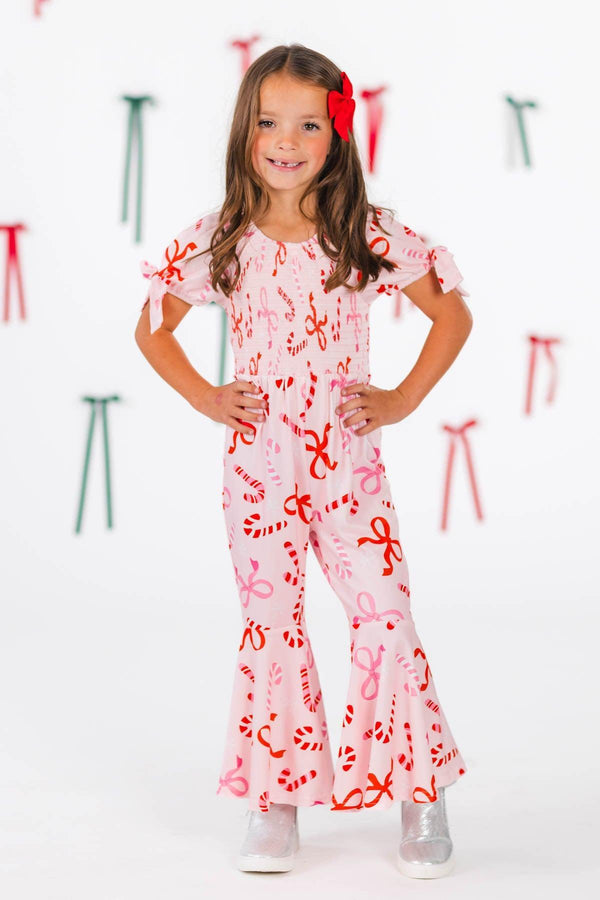 Pink Candy Cane Jumpsuit