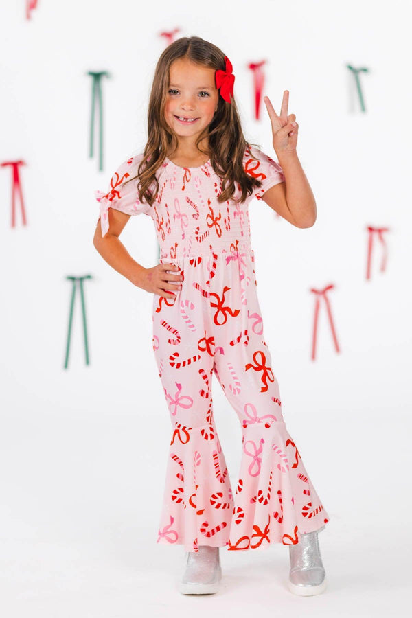 Pink Candy Cane Jumpsuit