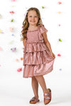 Mom & Me - Metallic Ruffle Dress | Sparkle in Pink