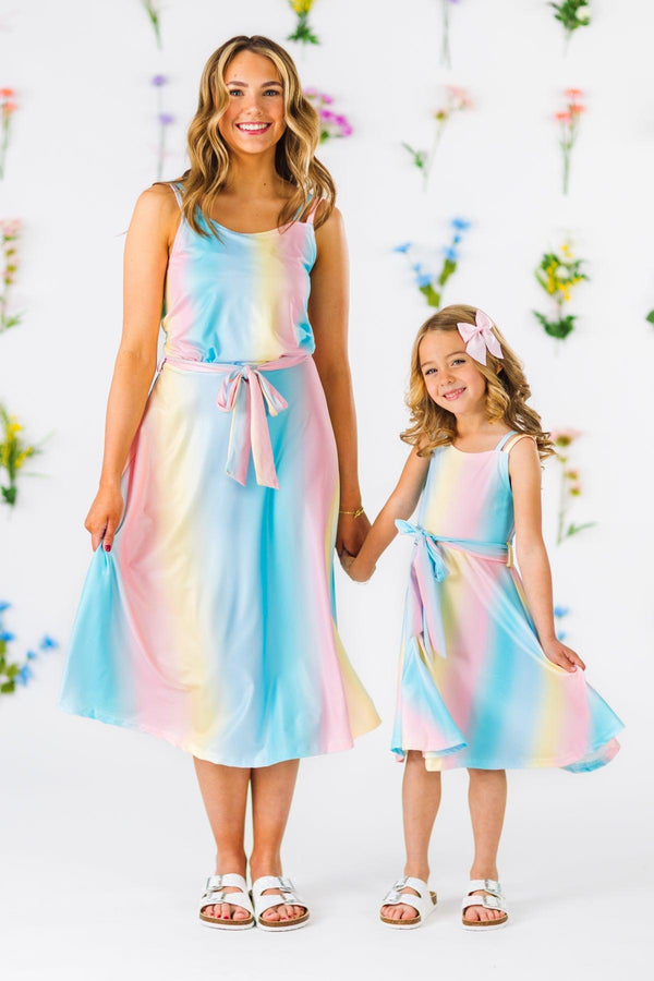 Mom & Me - Ombre Pastel Tank Dress | Sparkle in Pink
