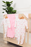 Blushing Bows Waffle Knit Blanket | Sparkle in Pink